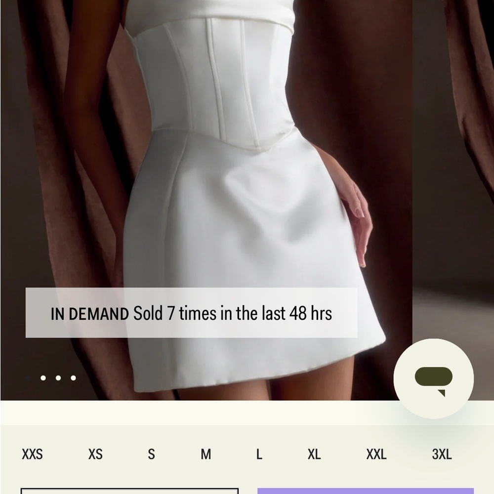 Meshki Strapless White Dress